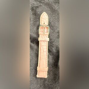 Authentic Michele Alligator Rose 16mm Watch Strap - NWOT. No pouch.